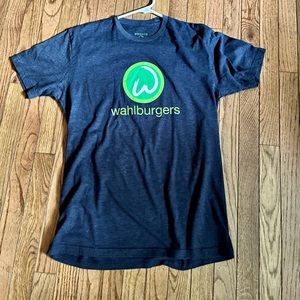 Men’s Wahlburgers T shirt, Medium, Blue